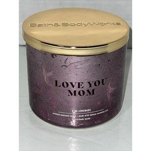 Pink Lemonade Luminary Candle 3 Wick 14.5oz Bath & Body Works LOVE YOU MOM  NEW
